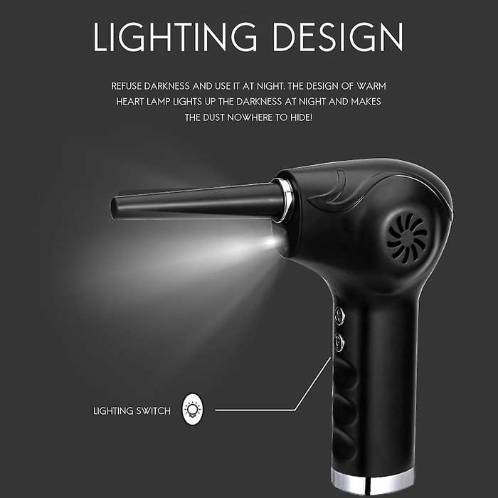 Cordless Electric Air Duster for Computer Keyboard Camera Cleaning A