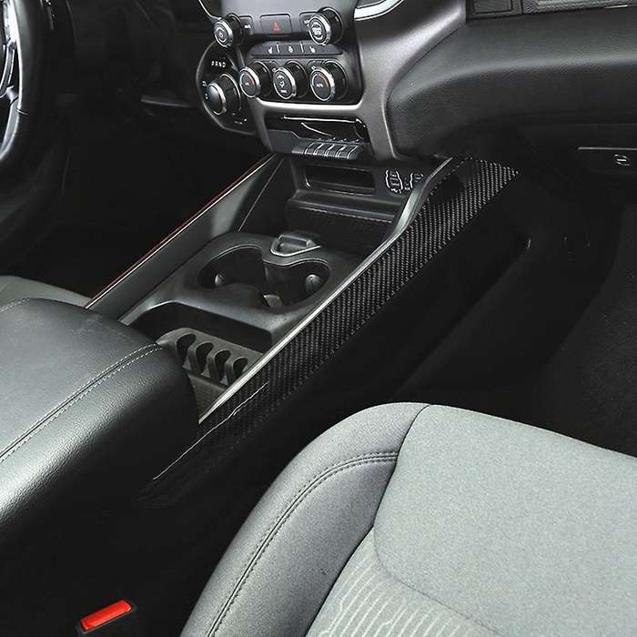 Car Armrest Box Cover for Dodge Ram 1500 2018-2022,carbon Fiber