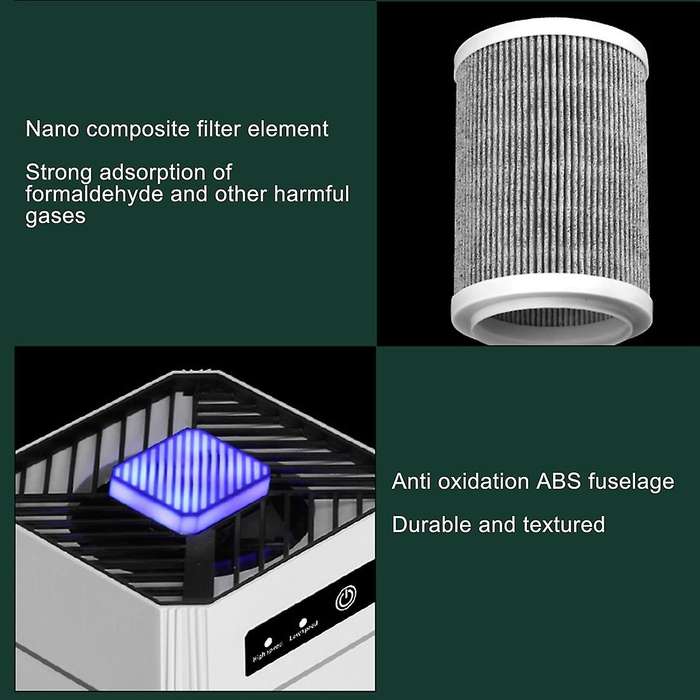 Air Purifier Ionizer Negative Smoke Removal Hepa Filter Air Freshener