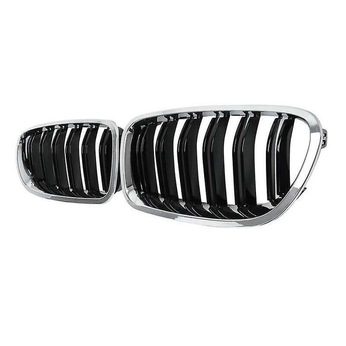 Black Dual Slats Front Kidney Grill For-f10/ F11 M5 535i 550i 2010-17
