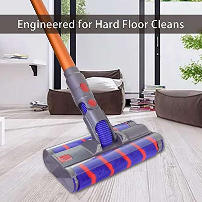 Double Roller for Fluffy Floor Soft Roller Head for Dyson V7 V8 V11v10