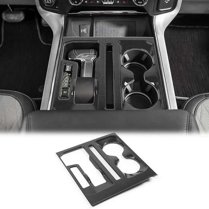 For Ford F150 2021 2022 Gear Shift Panel Cover Trim,carbon Fiber