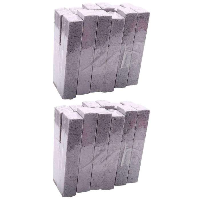 24 Pieces Pumice Stones for Cleaning Pumice Scouring Pad Grey