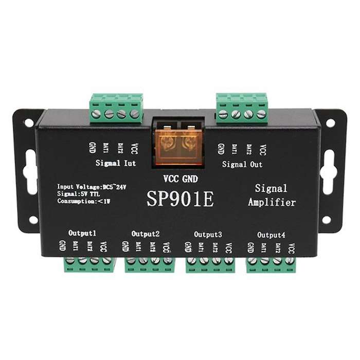 2pcs Sp901e Spi Signal Amplifier Repeater for Ws2812b Ws2811