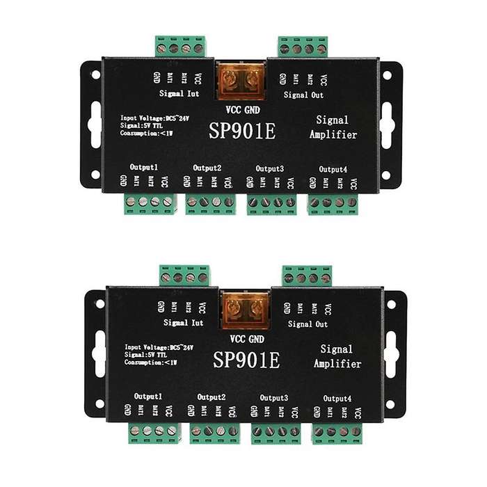 2pcs Sp901e Spi Signal Amplifier Repeater for Ws2812b Ws2811