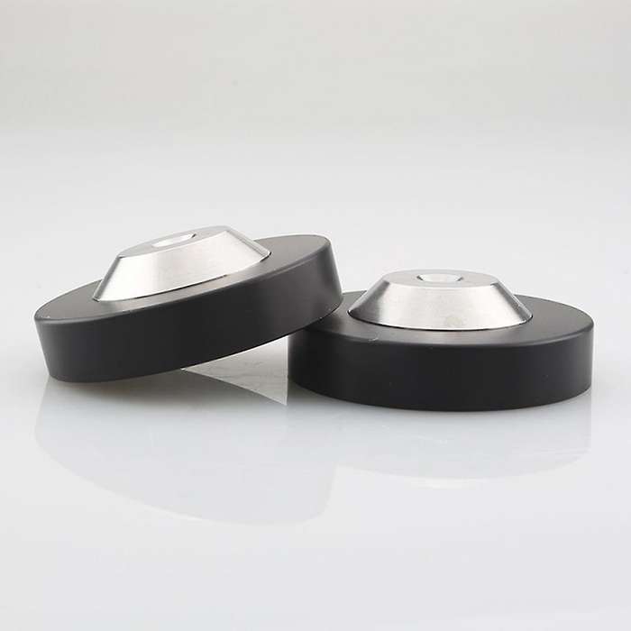 8pcs Graphite Speaker Amp Isolation Spike Feet Mat Floor Base Pad