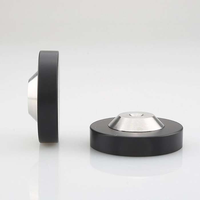 8pcs Graphite Speaker Amp Isolation Spike Feet Mat Floor Base Pad
