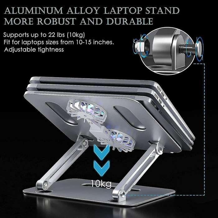 Laptop Stand, Laptop Cooling Stand with Fan, Computer Cooler Riser