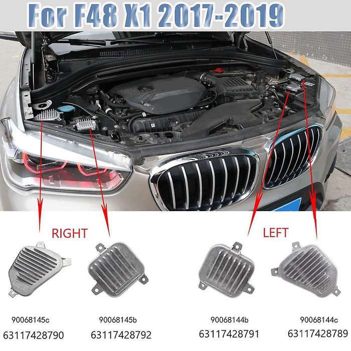 2pcs For-bmw X1 F48 2017-2019 Led Drl Headlight Daytime Running Light