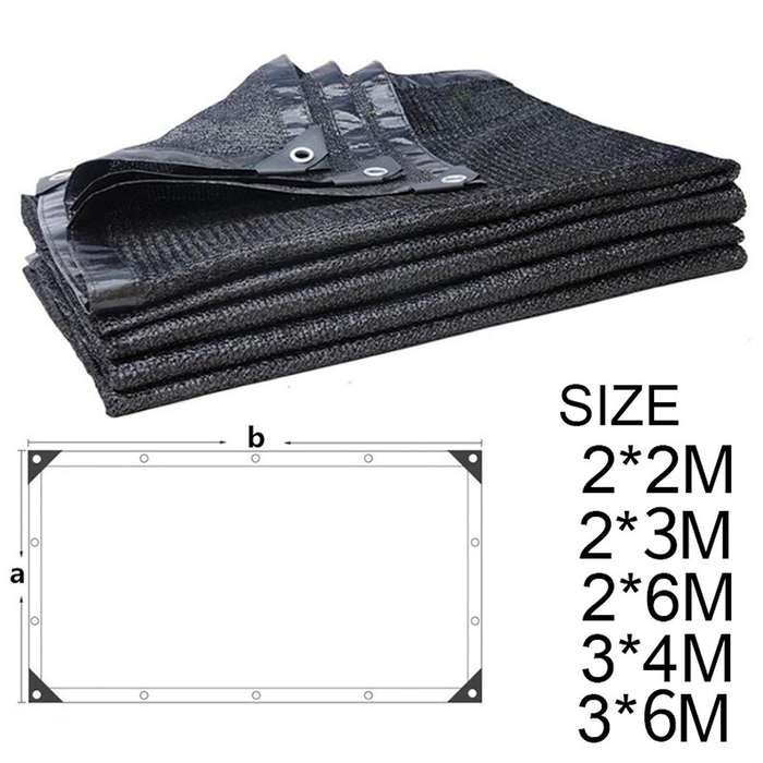 Outdoor Garden Anti-uv Shade Sails Sunblock Shade Cloth Net 2x6m