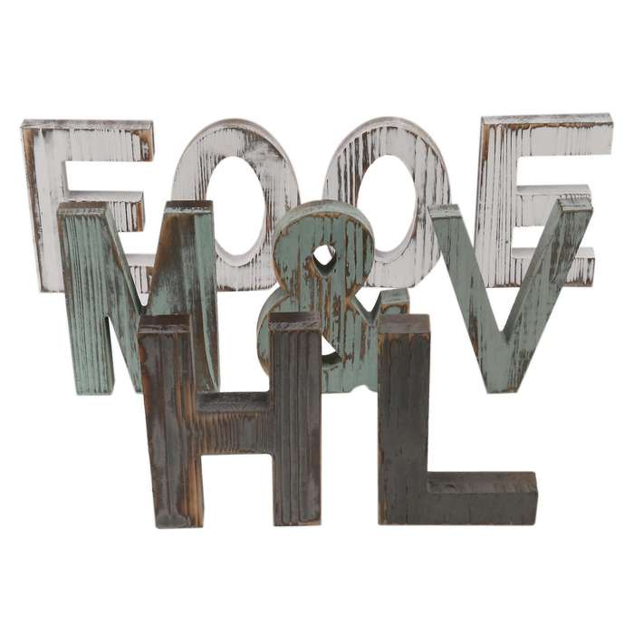 Home&love Wooden Letter Home Decoration Ornaments Country Style Decor