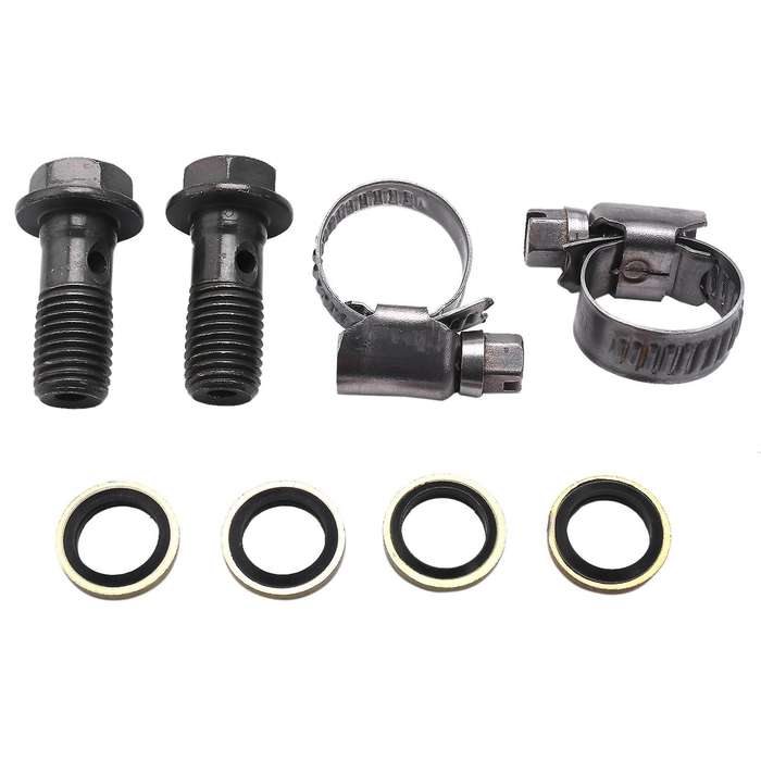 Motorcycle Oil Cooler 4 Rows Mesh with 10mm Tubling for 50cc-160cc