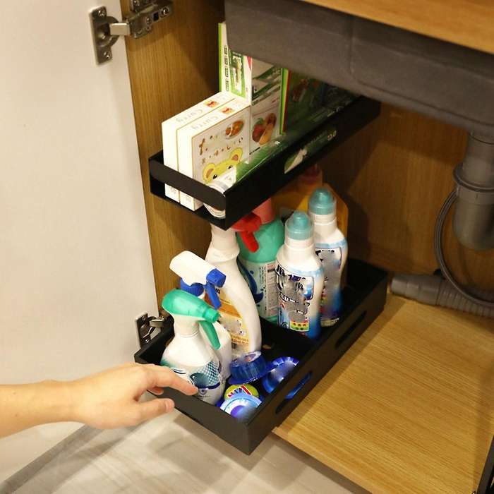 Drawer Pull Basket Can Push and Pull Cabinets, Bathroom Cabinets ,l