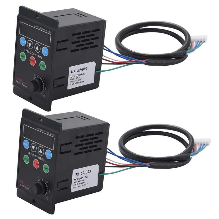 2x Ux-52 Digital Display Motor Speed Controller 220v Ac 6w-400w