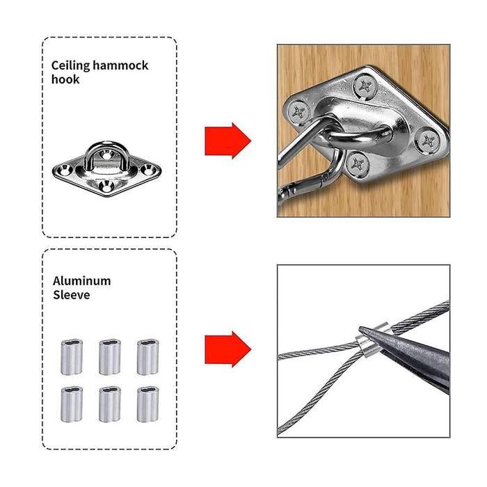 Wire Rope Kit, 164ft Length Wire Cable,1/16 Inch Coated Wire Rope Kit