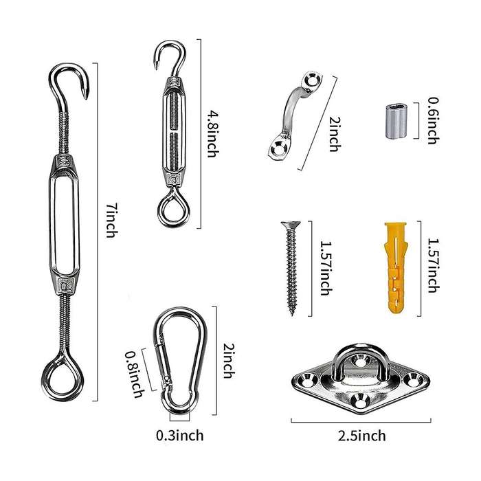 Wire Rope Kit, 164ft Length Wire Cable,1/16 Inch Coated Wire Rope Kit