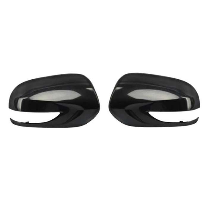 Left & Right Black Rearview Mirror Cover for Subaru Forester 2010 Bright Black