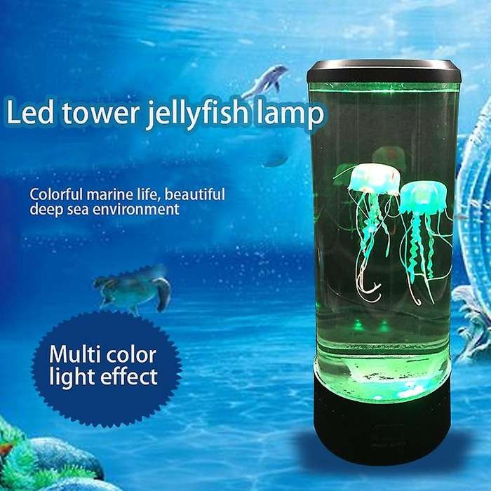 Jellyfish Lava Lamp with Remote, Electric Lamp Decoration Home Office