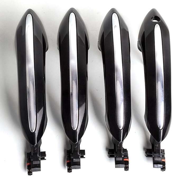 Rear Right Outer Exterior Door Handle Set with White Ambient Light