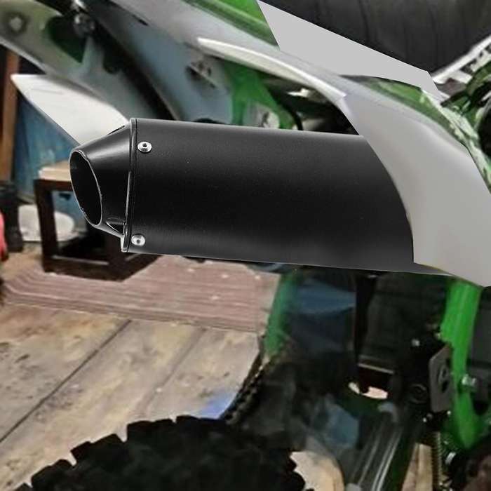 38mm Motorcycle Exhaust Muffler Pipe for Honda Yamaha Kawasaki(black)