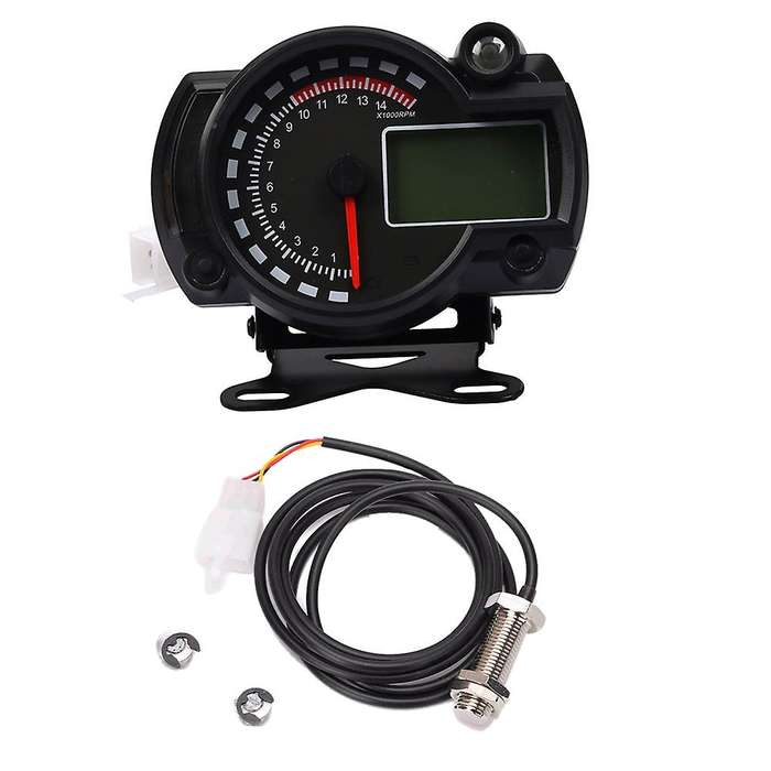 Universal Motorcycle Lcd Digital Meter Speedometer with Bracket