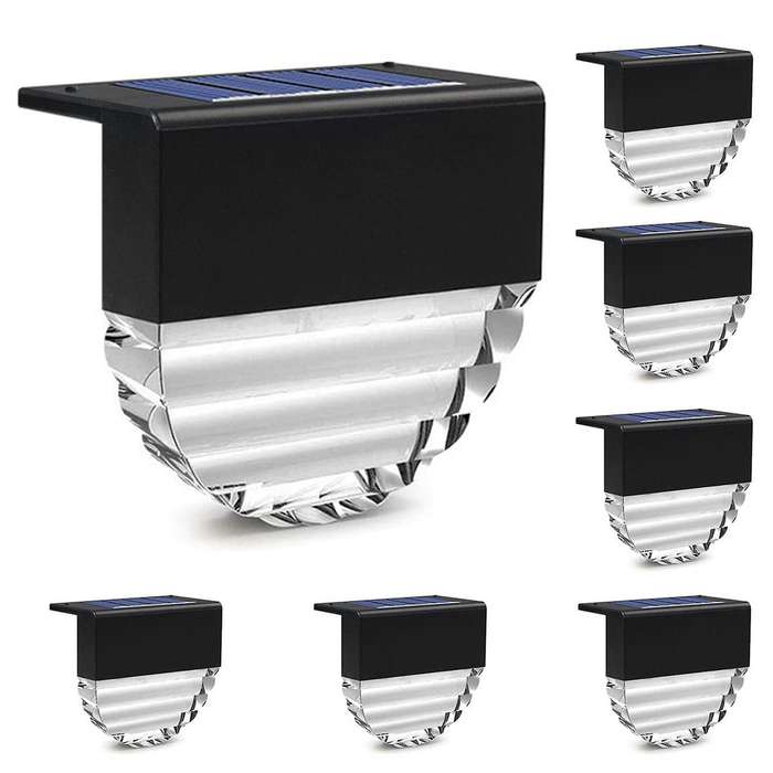 Solar Fence Lights, Fence Solar Lights, Waterproof Solar Step Lights