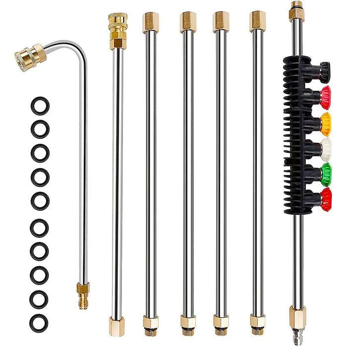 Pressure Washer Extension Wand Set with 6 Nozzle Tips