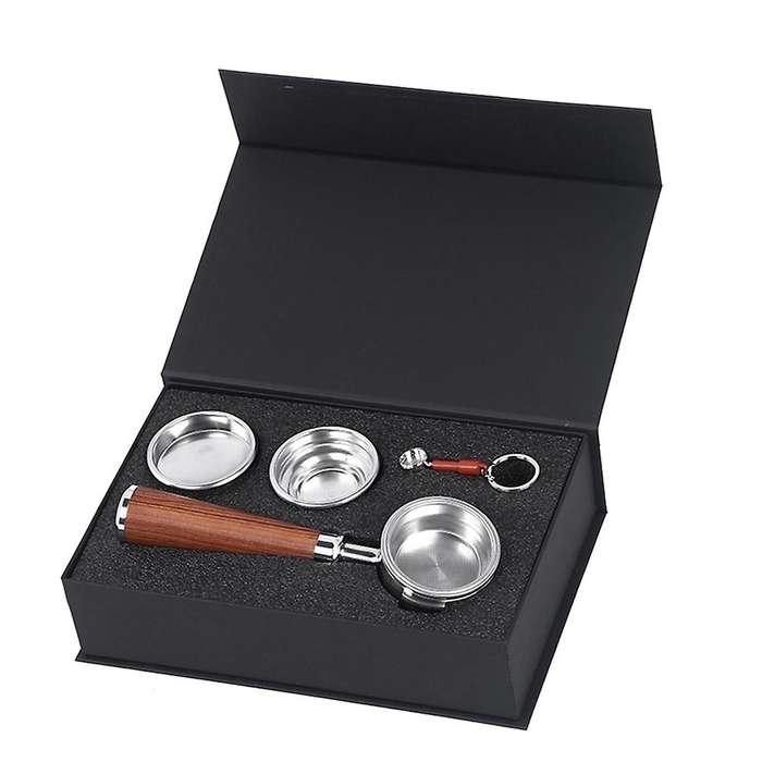 58mm Stainless Steel Binaural Coffee Machine Handle Bottomless A