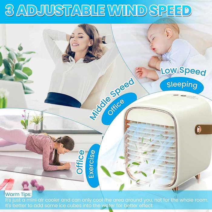 Mini Portable Air Conditioner Usb Air Cooler Fan Water Cooling Fan