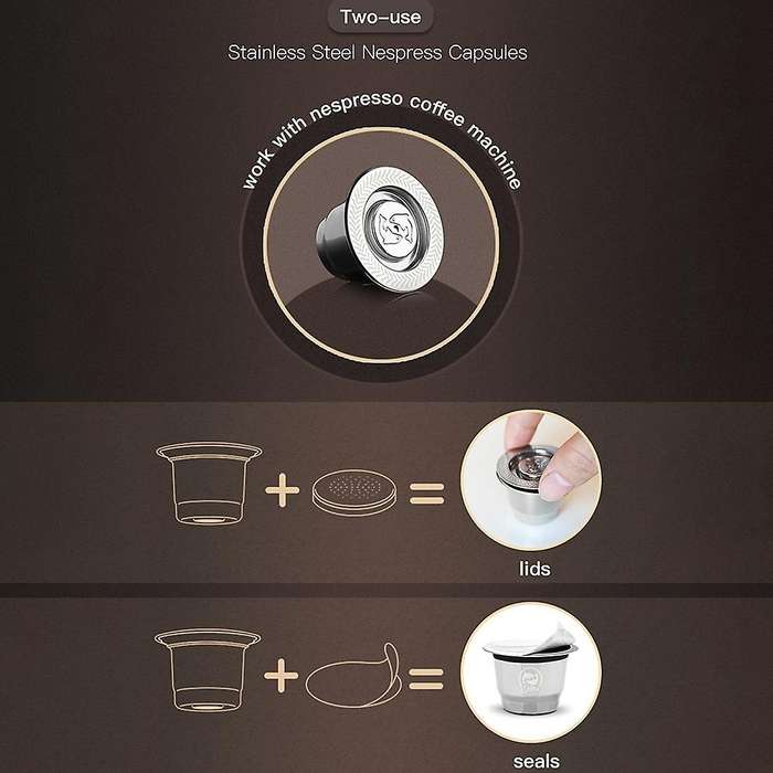Stainless Steel Espresso Coffee Maker Capsule for Nespresso Coffee