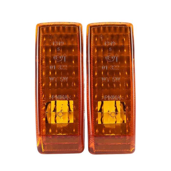 10pcs Car Fender Turn Signal Light Cover Yellow for Mercedes Benz