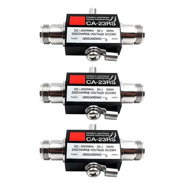 3x Ca-23rs Radio Connector Repeater Coaxial Antenna Surge Protector