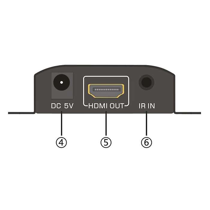 4k Hdmi-compatible Extender 60m Rj45 Transmitter Tx/rx Us Plug