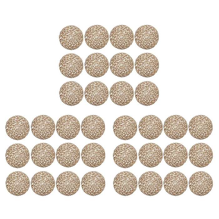 Round Paper Woven Placemats,decorative Rope Mesh Place Mats