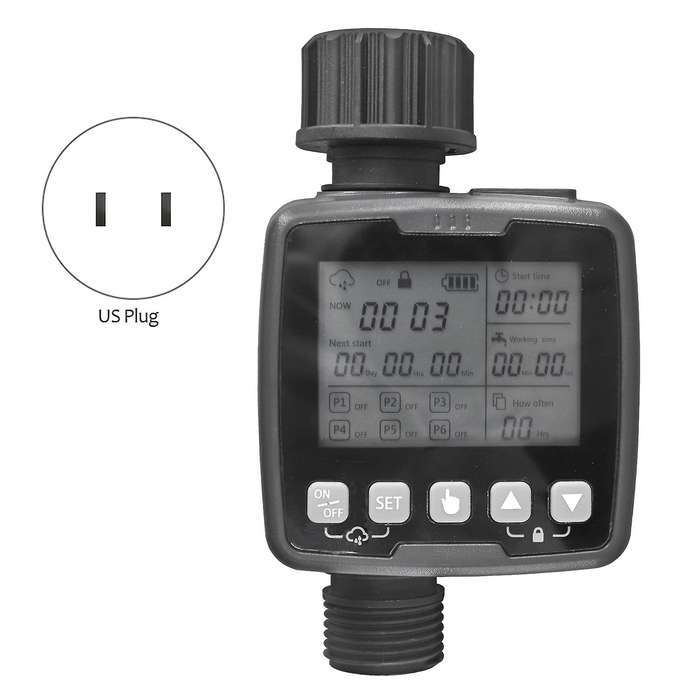 Water Sprinkler Timer,for Lawn(grey,us Faucet)