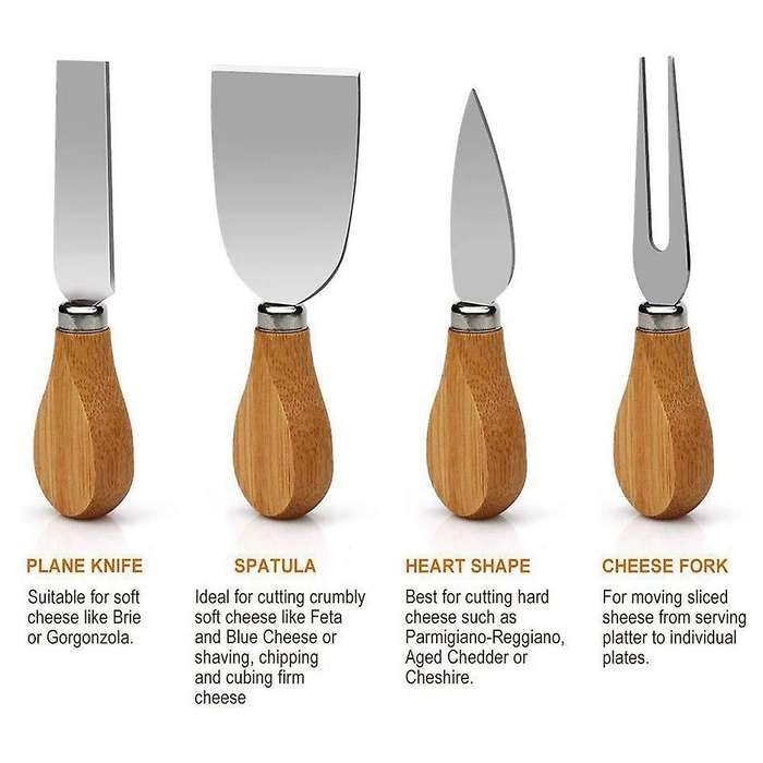 Bamboo Cheese Board Set Gifts Christmas Wedding Birthday Anniversary