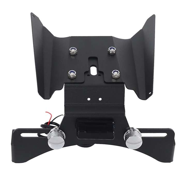 Motorcycle License Plate Holder Bracket with Light