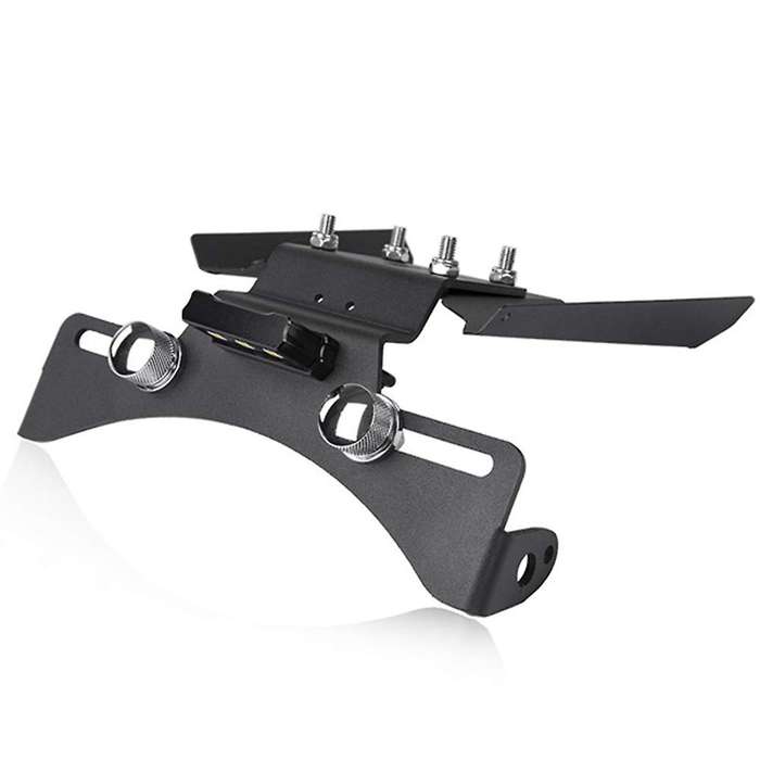 Motorcycle License Plate Holder Bracket with Light