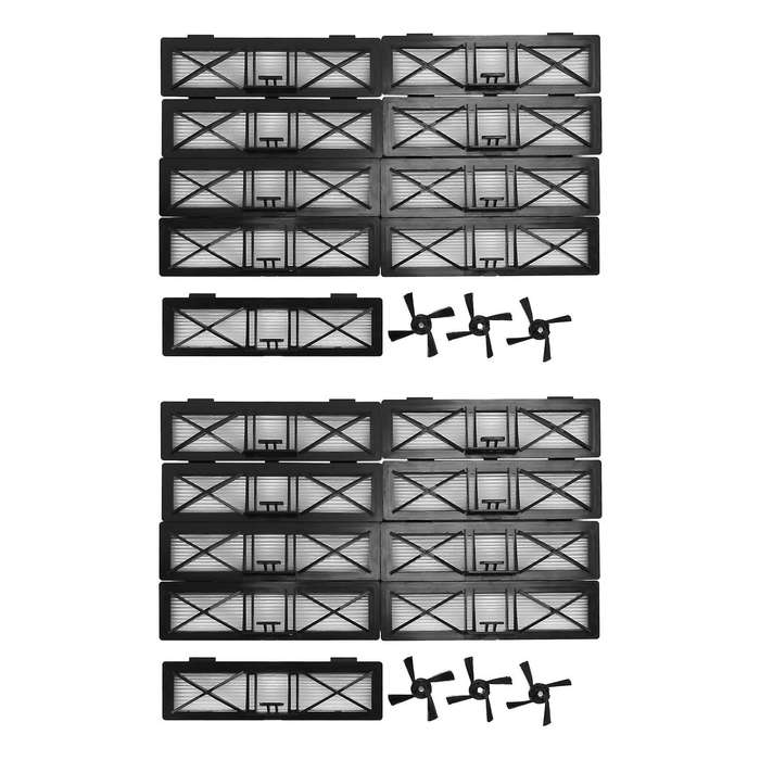 18x Hepa Filter 6x Side Brush for Neato Botvac D3 D4 D5 D6 D7 D70 D75