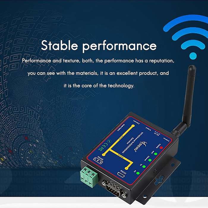 Diewu Single Network Port Wifi Wireless Serial Server Dual Serial