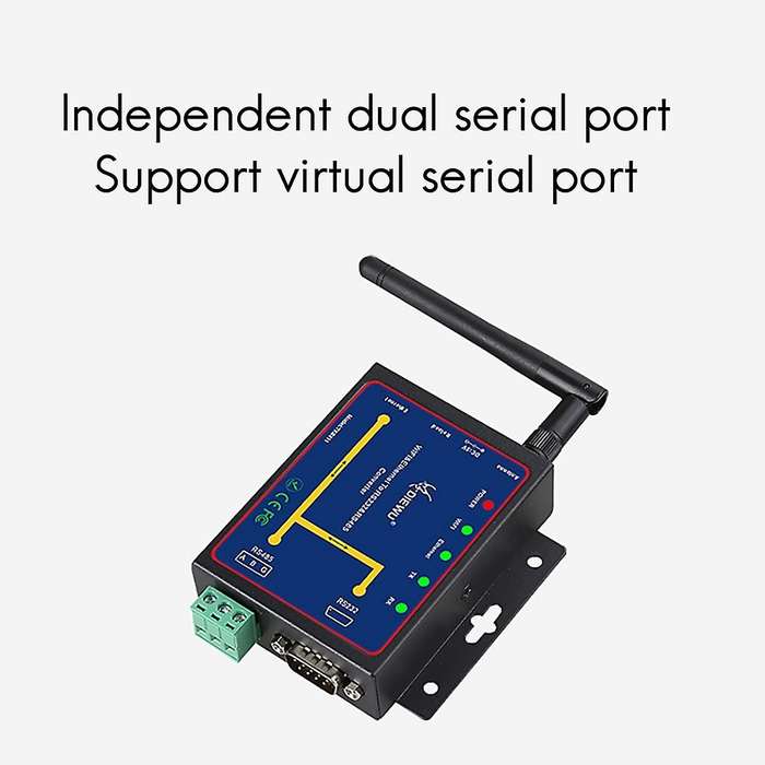 Diewu Single Network Port Wifi Wireless Serial Server Dual Serial