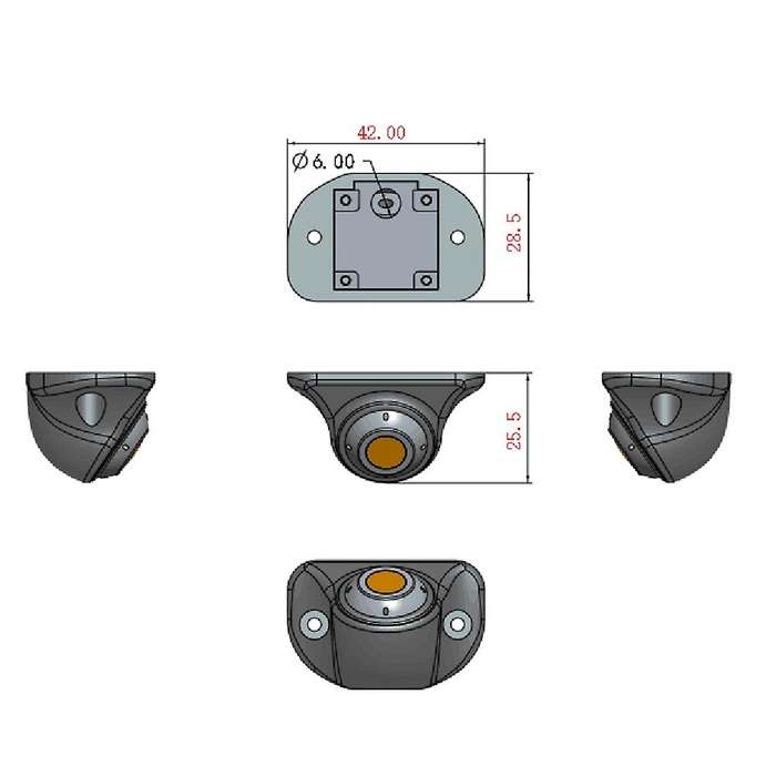 Car Rear View Camera Hd Night Vision Waterproof Reversing Camera