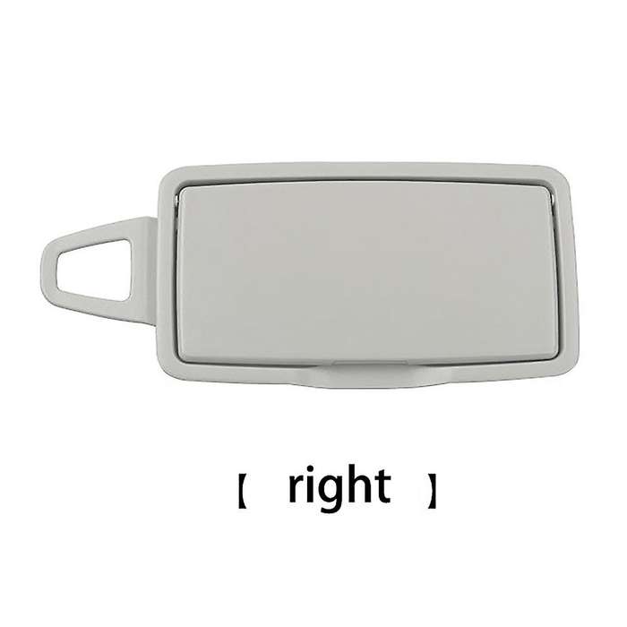 Car Front L+r Sun Shade Visor Makeup Cosmetic Mirror Cover Grey