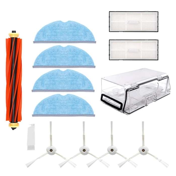 13pcs for Xiaomi T7 T7s Washable Hepa Filter Side Brush Mop Cloth