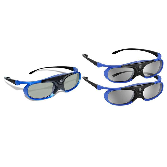 2pcs Active Shutter Eyewear Dlp-link 3d Glasses Usb Rechargeable