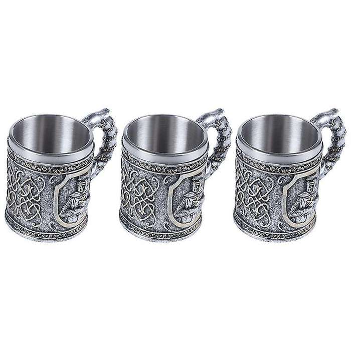 3x Medieval Templar Crusader Knight Mug Suit Of Armor Knight --mug