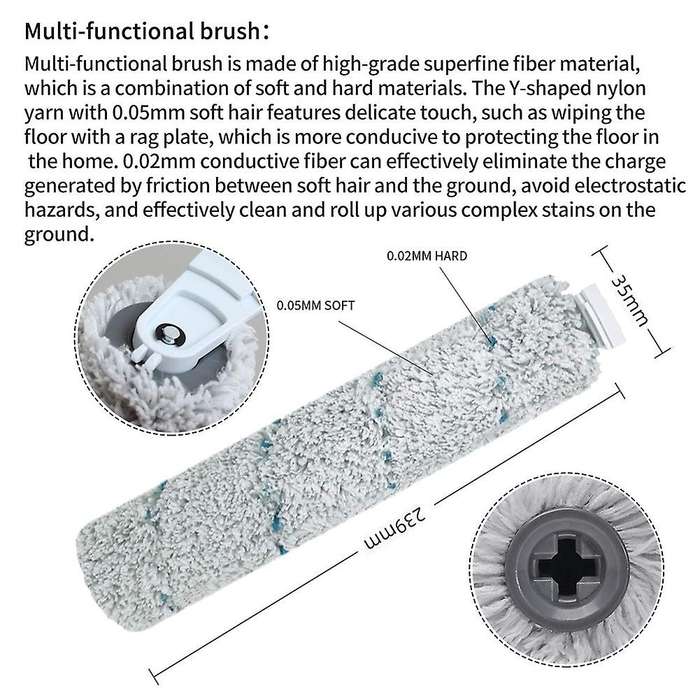 Brush Rolls Filters Set for Bissell 5 Pack Brush Rolls + 3 Filters