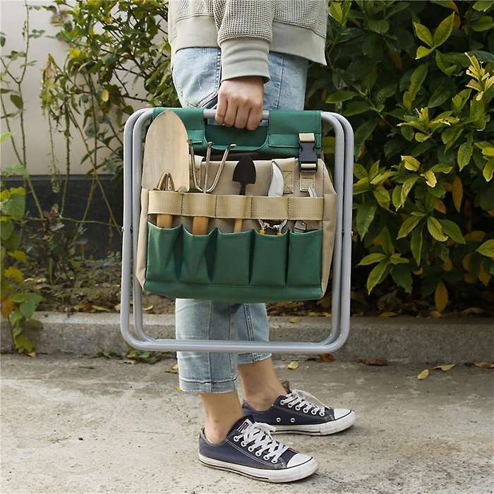 Folding Gardening Stool Gardening Tools Set Hiking Camping Chair