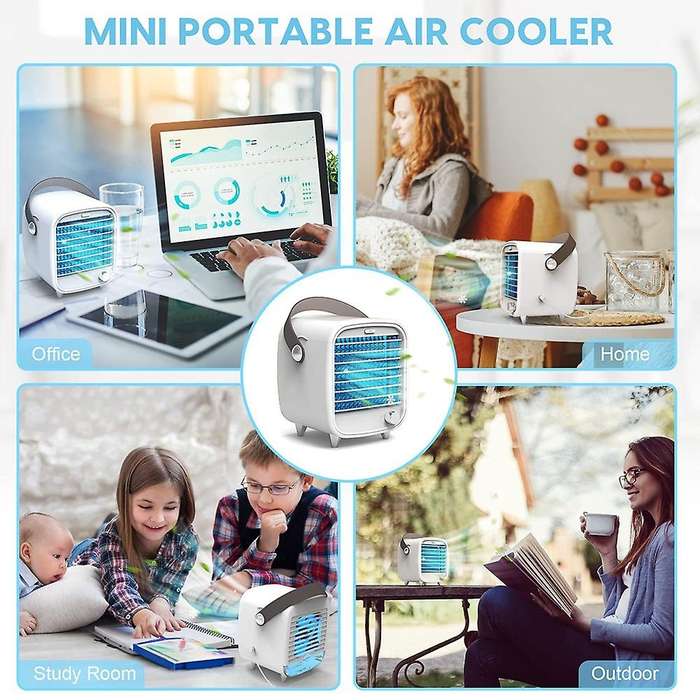 Mini Portable Air Conditioners, Desktop Personal Air Coolers Fan