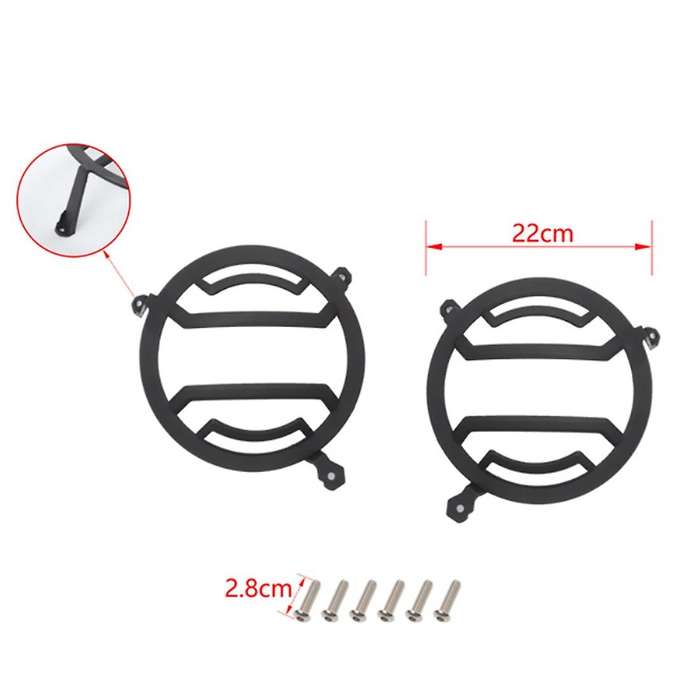 Car Headlight Guards Light Decoration Cover for Jeep Wrangler,black
